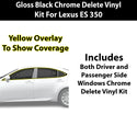 Fits Lexus ES 2013-2018 Vinyl Chrome Delete Grille Blackout Decal Stickers Overlay Film - Bogar Tech Designs