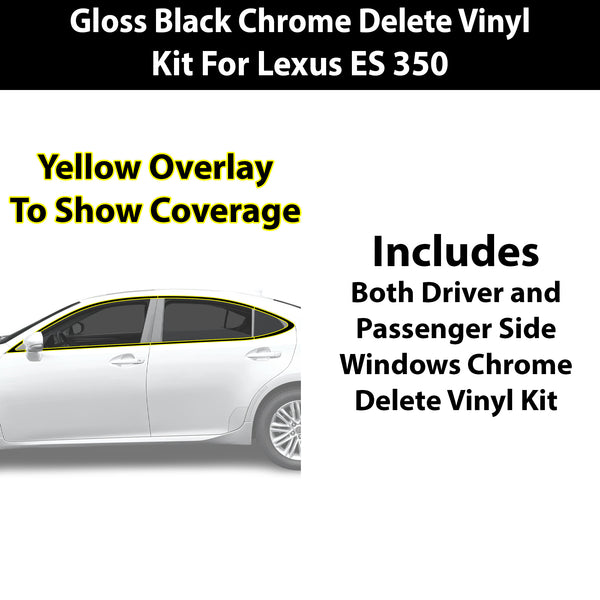 Fits Lexus ES 2013-2018 Vinyl Chrome Delete Grille Blackout Decal Stickers Overlay Film - Bogar Tech Designs