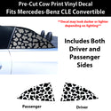 Fits Mercedes-Benz CLE Convertible 2024-2026 Animal Leopard Cheetah Cow Window Vinyl Decal Stickers - Bogar Tech Designs