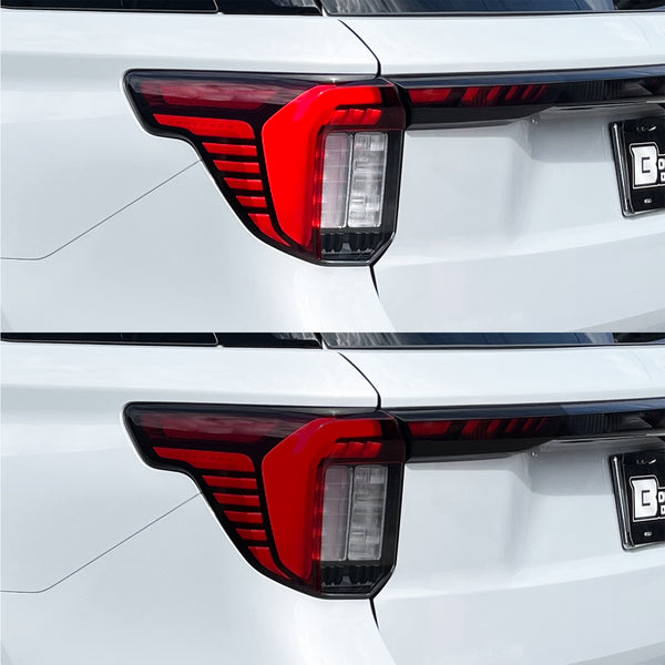 Fits Ford Explorer 2025-2026 Full Headlight Taillight Precut Smoked PPF Tint Kit Film Overlay  - Bogar Tech Designs