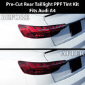 Fits Audi A4 2020-2025 Full Headlight Taillight Precut Smoked PPF Tint Kit Film Overlay  - Bogar Tech Designs