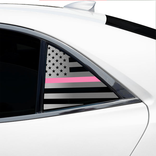 Fits Chevrolet Malibu 2013-2015 Quarter Window American Flag Vinyl Decal Stickers - Bogar Tech Designs