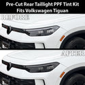 Fits Volkswagen Tiguan 2025-2027 Full Headlight Taillight Precut Smoked PPF Tint Kit Film Overlay  - Bogar Tech Designs