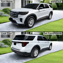 Fits Ford Explorer 2025-2026 Full Headlight Taillight Precut Smoked PPF Tint Kit Film Overlay  - Bogar Tech Designs