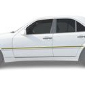 Fits Mercedes-Benz C280 1994-2000 Vinyl Chrome Delete Grille Blackout Decal Stickers Overlay Film - Bogar Tech Designs