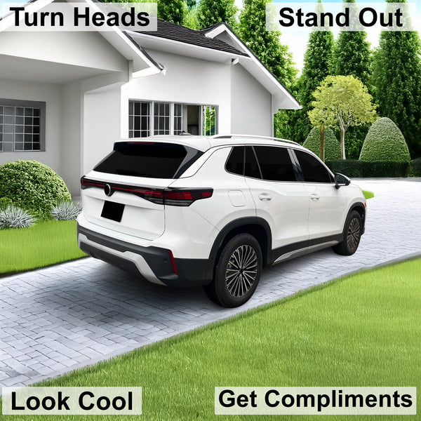 Fits Volkswagen Tiguan 2025-2027 Full Headlight Taillight Precut Smoked PPF Tint Kit Film Overlay  - Bogar Tech Designs