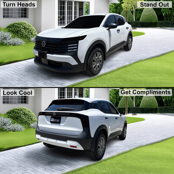 Fits Nissan Kicks 2025-2026 Full Headlight Taillight Precut Smoked PPF Tint Kit Film Overlay  - Bogar Tech Designs