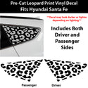 Fits Hyundai Santa Fe Sport 2013-2018 Animal Leopard Cheetah Cow Window Vinyl Decal Stickers - Bogar Tech Designs