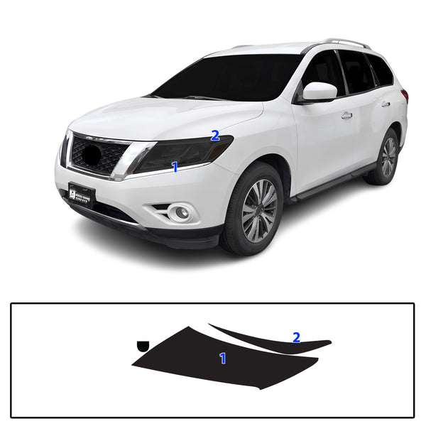 Fits Nissan Pathfinder 2013-2016 Full Headlight Taillight Precut Smoked PPF Tint Kit Film Overlay  - Bogar Tech Designs
