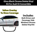 Fits Audi S5 Convertible 2020-2024 Vinyl Chrome Delete Grille Blackout Decal Stickers Overlay Film - Bogar Tech Designs