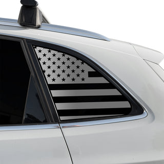 Fits Audi Q5 2009-2017 Quarter Window American Flag Vinyl Decal Stickers - Bogar Tech Designs