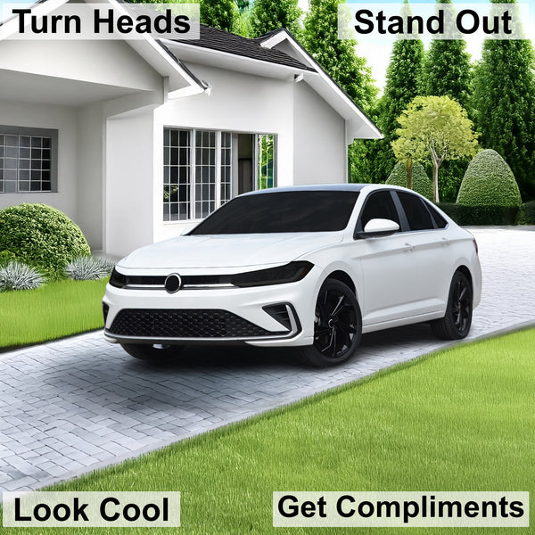 Fits Volkswagen Jetta 2025-2026 Full Headlight Taillight Precut Smoked PPF Tint Kit Film Overlay  - Bogar Tech Designs