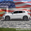 Fits BMW X2 2018-2023 Quarter Window American Flag Vinyl Decal Stickers - Bogar Tech Designs