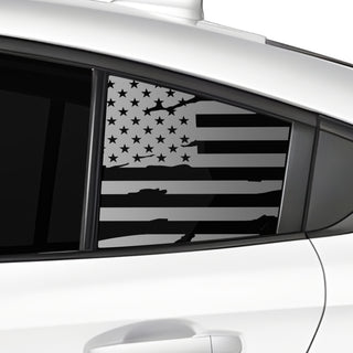 Fits Subaru Legacy 2020-2025 Quarter Window American Flag Vinyl Decal Stickers - Bogar Tech Designs