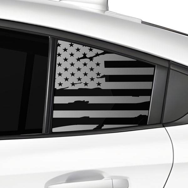 Fits Subaru Legacy 2020-2025 Quarter Window American Flag Vinyl Decal Stickers - Bogar Tech Designs