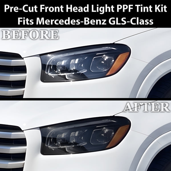 Fits Mercedes-Benz GLS-Class 2024-2026 Full Headlight Taillight Precut Smoked PPF Tint Kit Film Overlay  - Bogar Tech Designs