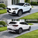 Fits BMW X2 2018-2023 Full Headlight Taillight Precut Smoked PPF Tint Kit Film Overlay  - Bogar Tech Designs