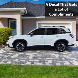 Fits Subaru Forester 2025-2027 Animal Leopard Cheetah Cow Window Vinyl Decal Stickers - Bogar Tech Designs