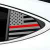 Fits Lexus ES 2013-2018 Quarter Window American Flag Vinyl Decal Stickers - Bogar Tech Designs
