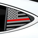 Fits Lexus ES 2013-2018 Quarter Window American Flag Vinyl Decal Stickers - Bogar Tech Designs