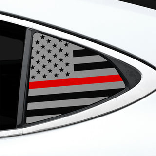 Fits Lexus ES 2013-2018 Quarter Window American Flag Vinyl Decal Stickers - Bogar Tech Designs