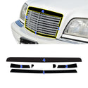 Fits Mercedes-Benz C280 1994-2000 Vinyl Chrome Delete Grille Blackout Decal Stickers Overlay Film - Bogar Tech Designs