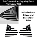 Quarter Window American Flag Vinyl Decal Stickers Fits Subaru WRX 2022 - 2025 - Bogar Tech Designs