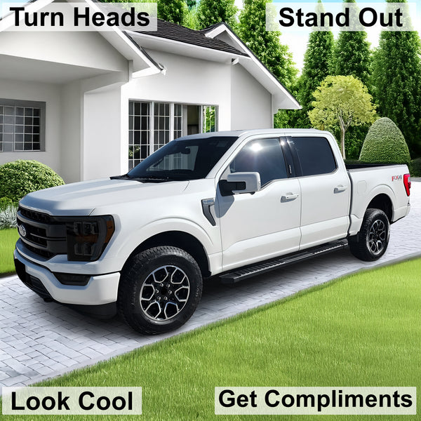 Full Headlight Taillight Precut Smoked PPF Tint Kit Film Overlay Fits FORD F - 150 F150 2021 - 2023 - Bogar Tech Designs