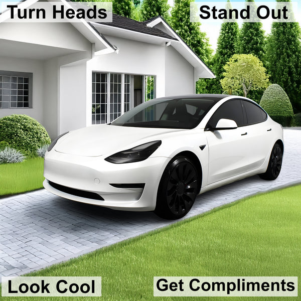Head Tail Light Markers Reflectors Precut Smoke Tint Overlay Fits Tesla Model 3 2017 - 2023 - Bogar Tech Designs