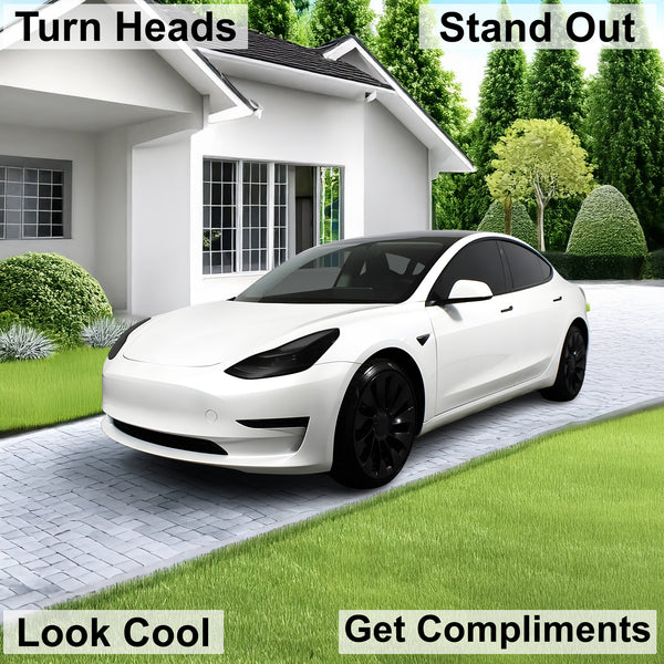 Head Tail Light Markers Reflectors Precut Smoke Tint Overlay Fits Tesla Model 3 2017 - 2023 - Bogar Tech Designs