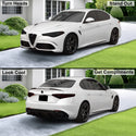 Full Headlight Taillight Precut Smoked PPF Tint Kit Film Overlay Fits Alfa Rome Giulia 2016 - 2025 - Bogar Tech Designs
