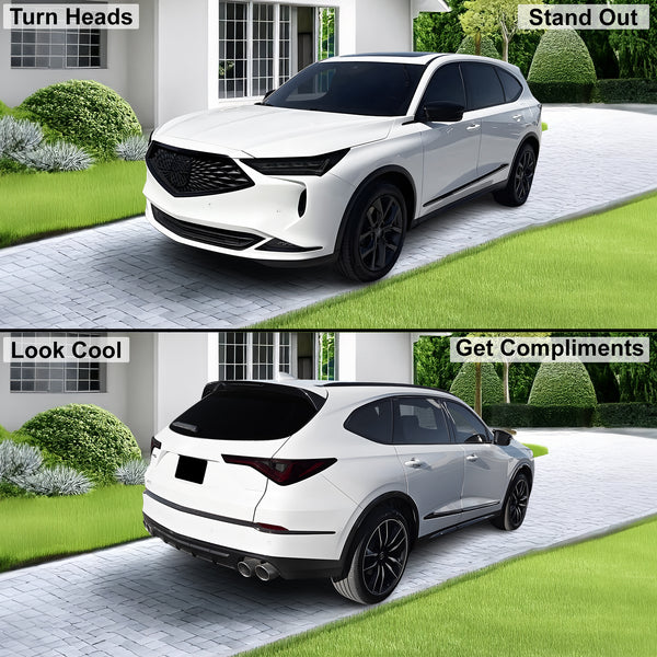 Full Headlight Taillight Precut Smoked PPF Tint Kit Film Overlay Fits Acura MDX 2022 - 2025 - Bogar Tech Designs