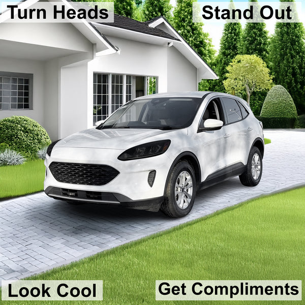 Full Headlight Taillight Precut Smoked PPF Tint Kit Overlay Film Fits Ford Escape 2020-2022