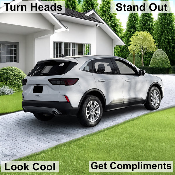 Full Headlight Taillight Precut Smoked PPF Tint Kit Overlay Film Fits Ford Escape 2020-2022