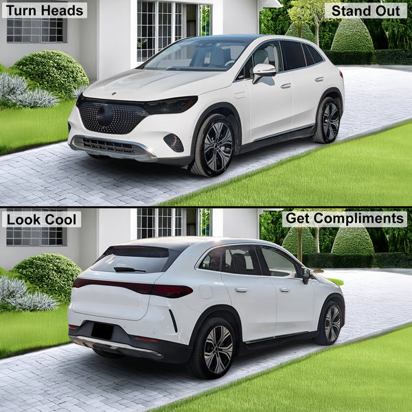 Fits Mercedes-Benz EQE SUV 2023-2026 Full Headlight Taillight Precut Smoked PPF Tint Kit Film Overlay