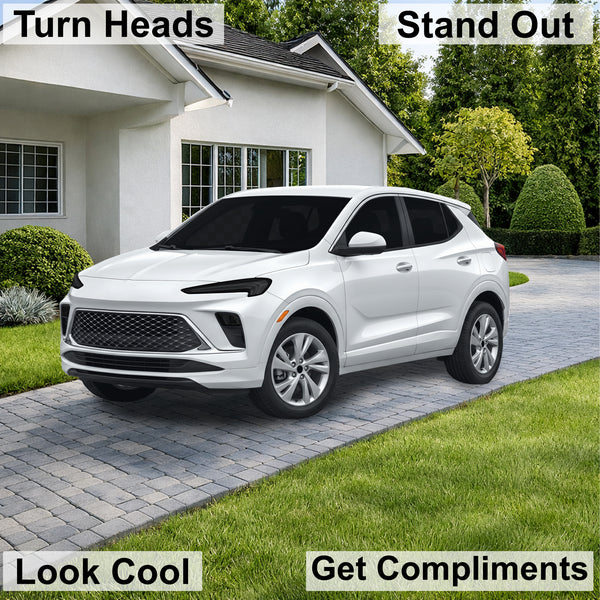 Buick Encore GX 2024–2026 Dark Smoke Headlight & Taillight Tint Kit – Precut Vinyl Lens Overlays