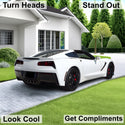 Full Headlight Taillight Precut Smoked PPF Tint Kit Film Overlay Fits Chevy Corvette C7 2014 - 2019 - Bogar Tech Designs