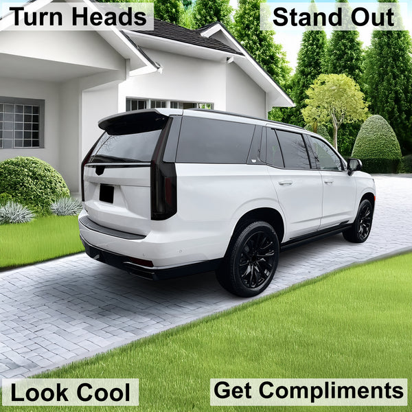 Full Headlight Taillight Precut Smoked PPF Tint Kit Film Overlay Fits Cadillac Escalade 2021+