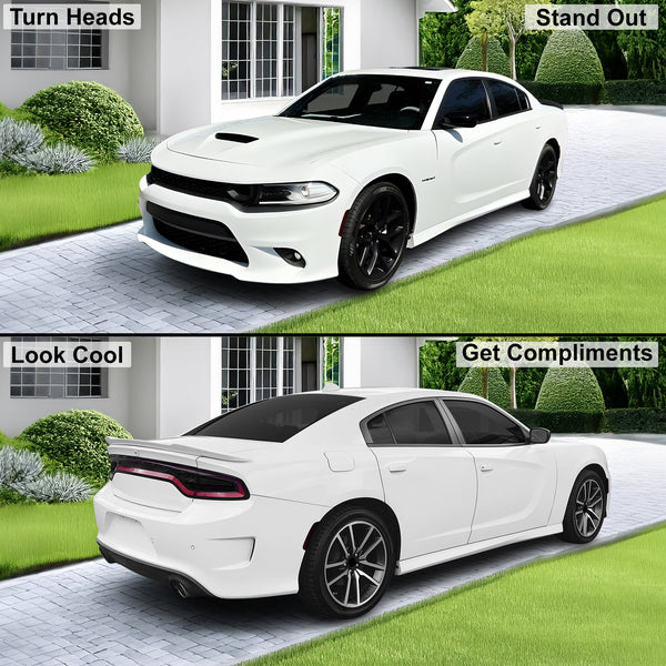 Dodge Charger Racetrack Tail Light Side Markers Headlight Precut Tint Kit Overlay Film 2015 - 2023 - Bogar Tech Designs