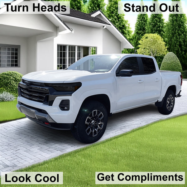 Full Headlight Taillight Precut Smoked PPF Tint Kit Film Overlay Fits Chevrolet Colorado 2023 - 2025 - Bogar Tech Designs