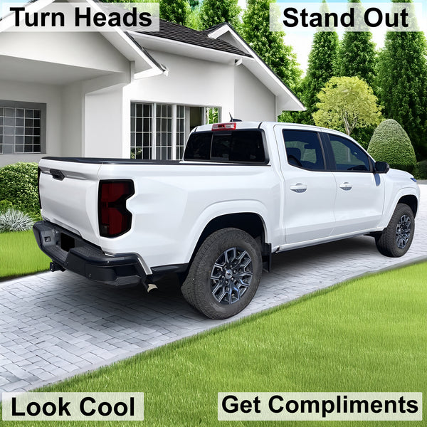 Full Headlight Taillight Precut Smoked PPF Tint Kit Film Overlay Fits Chevrolet Colorado 2023 - 2025 - Bogar Tech Designs