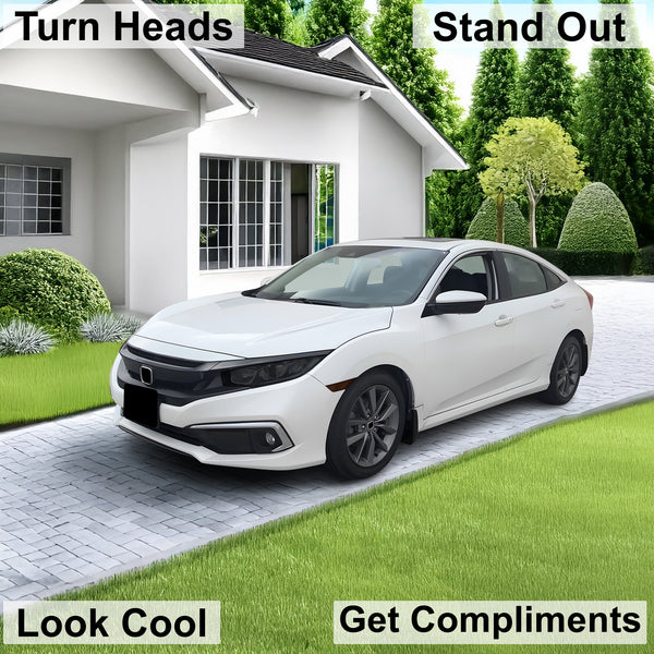 Full Headlight Taillight Precut Smoked PPF Tint Kit Film Overlay Fits Honda Civic 2016 - 2021 - Bogar Tech Designs