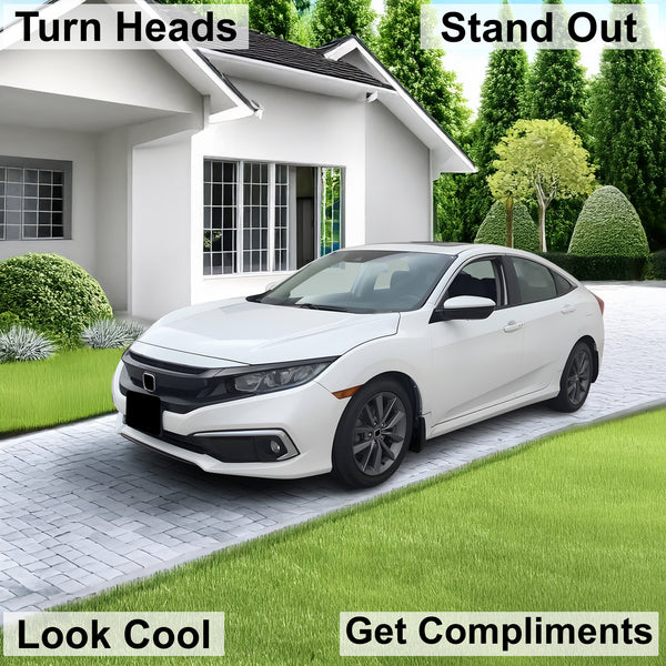 Full Headlight Taillight Precut Smoked PPF Tint Kit Film Overlay Fits Honda Civic 2016 - 2021 - Bogar Tech Designs