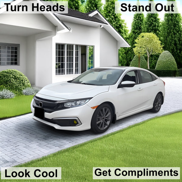 Fog Tail Light Reflector Sidemarker Smoke Tint Overlay Film Fits Civic Sedan 2016 - 2021 - Bogar Tech Designs