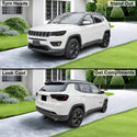 Full Headlight Taillight Precut Smoked PPF Tint Kit Film Overlay Fits Jeep Compass 2018 - 2025 - Bogar Tech Designs