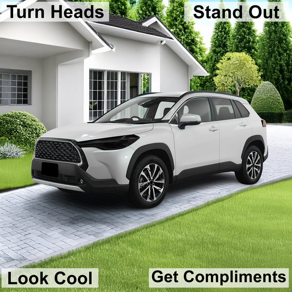 Full Headlight Taillight Precut Smoked PPF Tint Kit Film Overlay Fits Toyota Corolla Cross 2022 - 2025 - Bogar Tech Designs