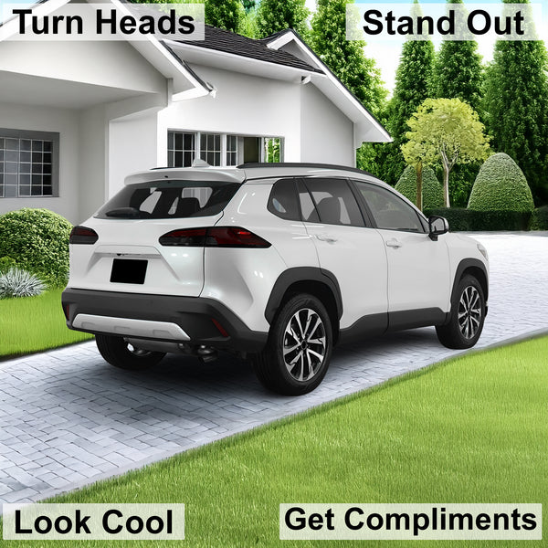 Full Headlight Taillight Precut Smoked PPF Tint Kit Film Overlay Fits Toyota Corolla Cross 2022 - 2025 - Bogar Tech Designs