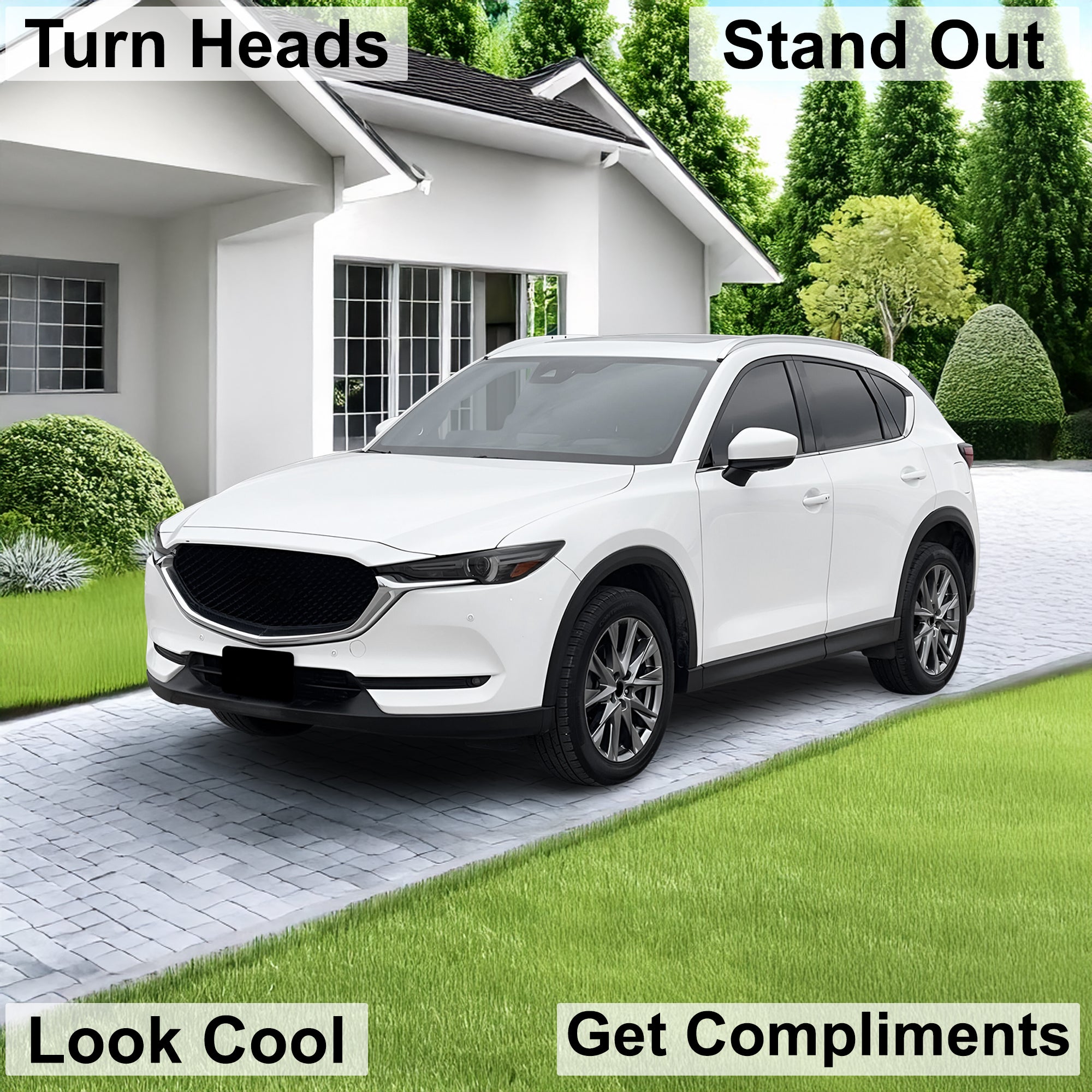 Full Headlight Taillight Precut Smoked PPF Tint Kit Film Overlay Fits Mazda CX - 5 2017 - 2021 - Bogar Tech Designs