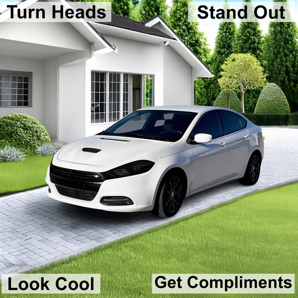 Full Headlight Taillight Racetrack Precut Smoked PPF Tint Kit Film Overlay Fits Dodge Dart 2013-2016