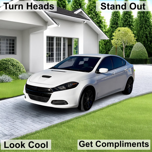 Full Headlight Taillight Racetrack Precut Smoked PPF Tint Kit Film Overlay Fits Dodge Dart 2013-2016